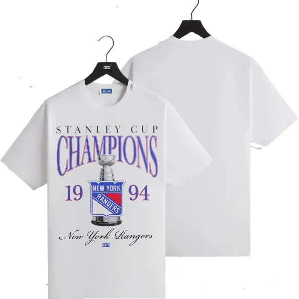 Kith x New York Rangers Hockey Graphic T-Shirt Black - 16