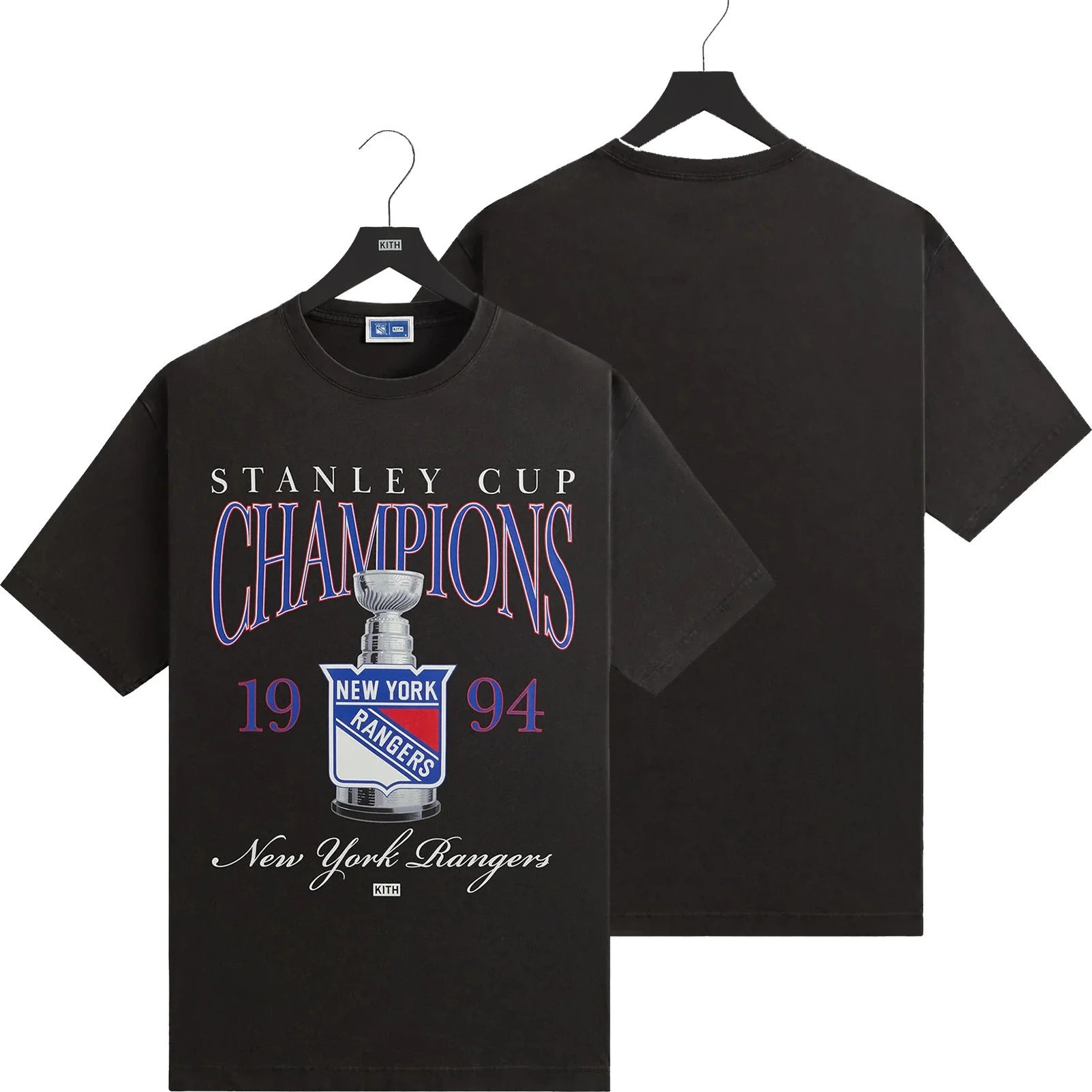 Kith x New York Rangers Hockey Graphic T-Shirt Black - 17