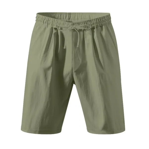 Design Drawstring Waist Shorts White - 81