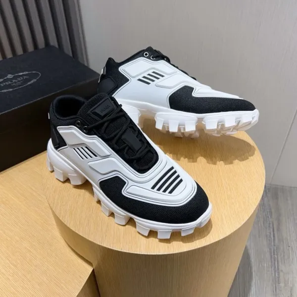 Prada Cloudbust Thunder Black and White Sneakers Chunky Sneakers - 1
