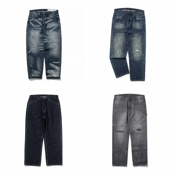 Carhartt Work In Progress Distressed Gray Denim Pants Jeans - 4
