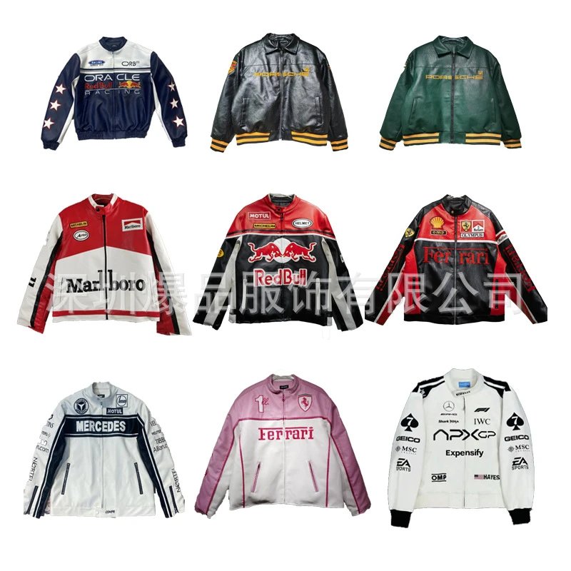 Design Mercedes-Benz x Motul Racing Leather Jacket White / Black Leather Jacket - 2