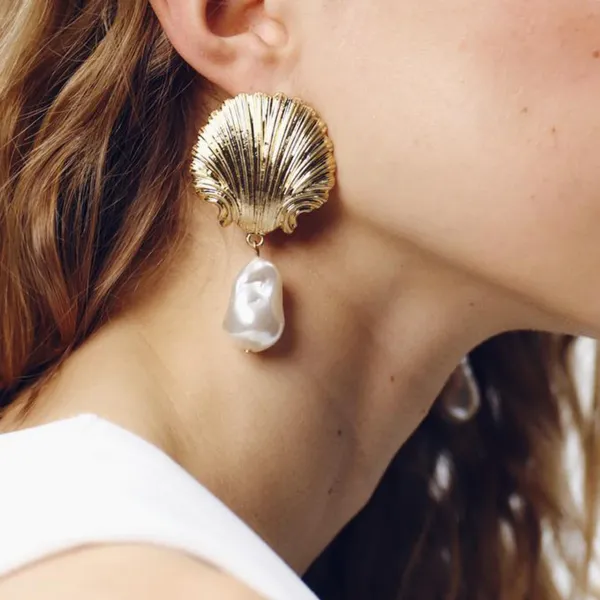 Design Fish Charm Drop Earrings Gold Silver Multicolor Jewelry - 6