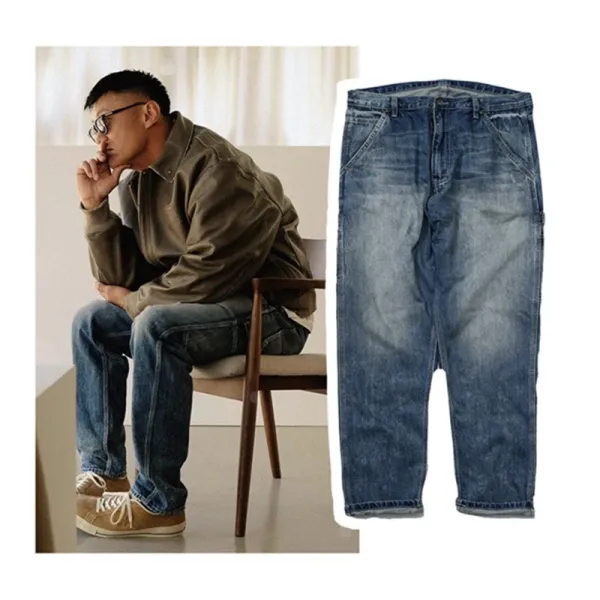 Yohji Yamamoto x Neighborhood Collection de Projets Communs Distressed Denim Jeans - 6