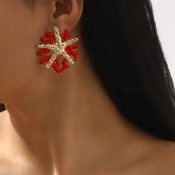 Design Fish Charm Drop Earrings Gold Silver Multicolor Jewelry - 17
