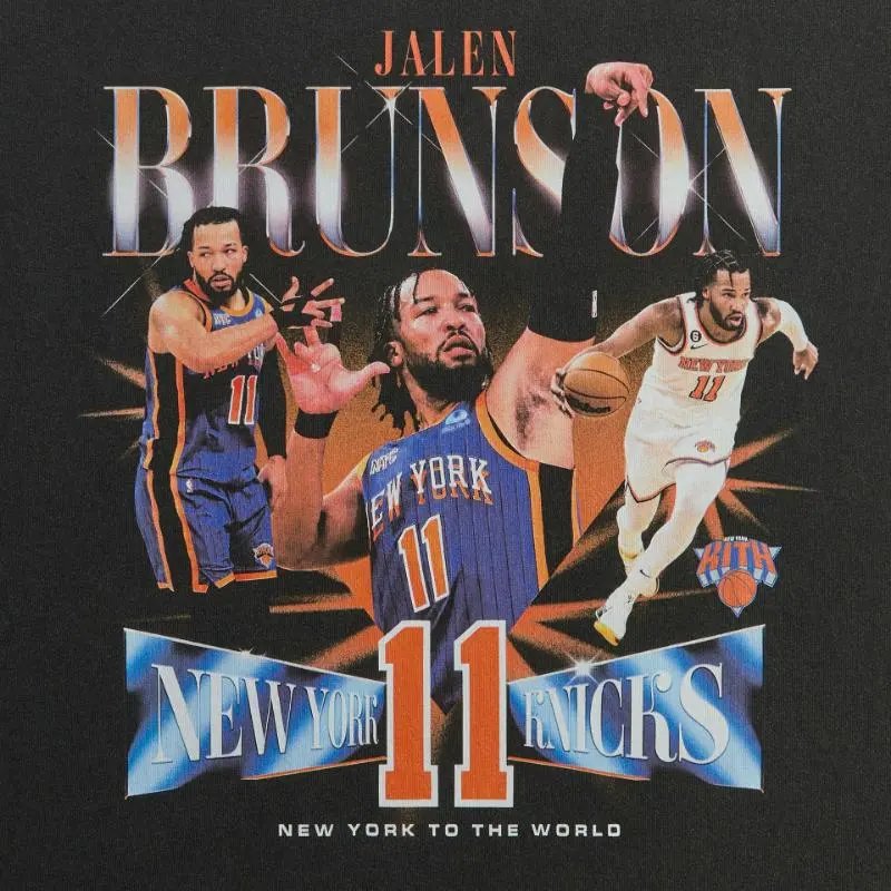 Kith x New York Knicks Jalen Brunson Graphic T-Shirt Black - 12
