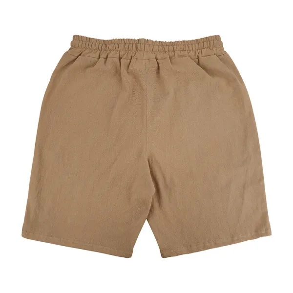 Design Drawstring Waist Shorts White - 31