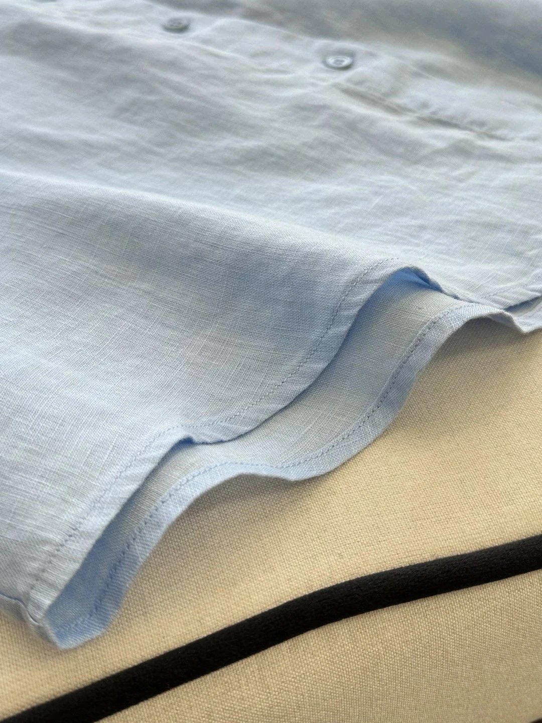 Design Black Textured Fabric Panel Clothing - 10