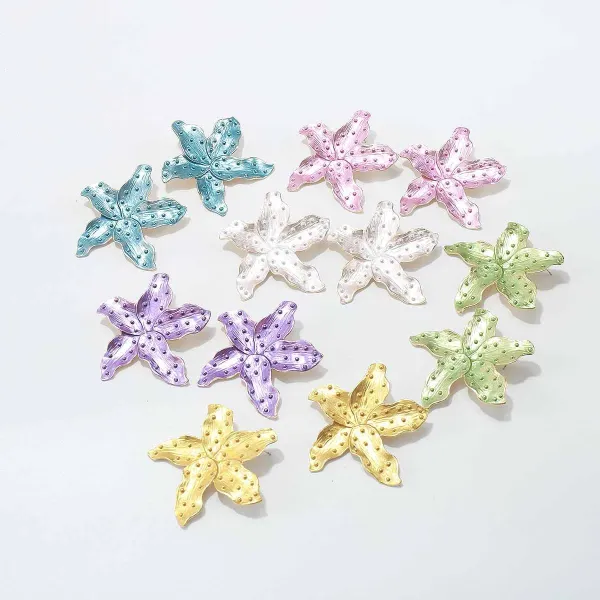 Design Fish Charm Drop Earrings Gold Silver Multicolor Jewelry - 47