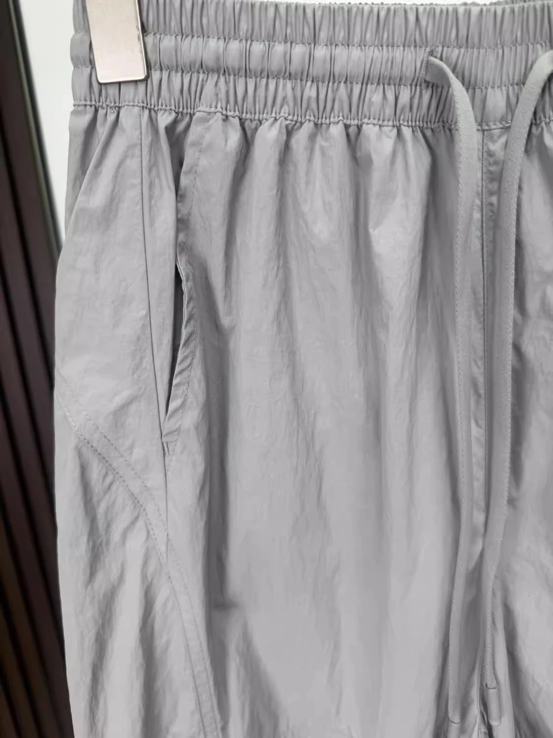 Design Utility Mesh-Panel Wide-Leg Pants Gray - 24