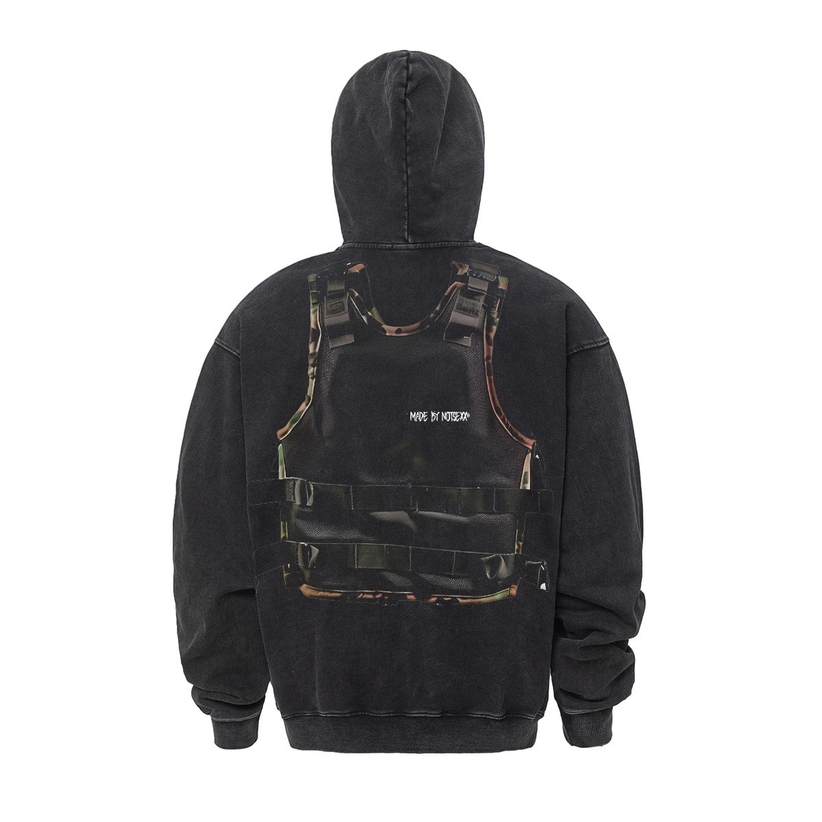 Design NTX Tactical Vest Hoodie Black Hoodie - 11