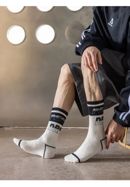 Design FIGHT Logo Socks Black - 14