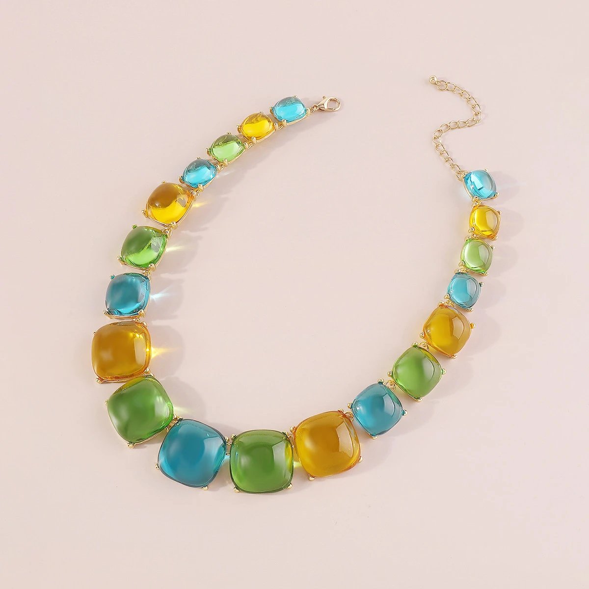 Design Statement Crystal Gradient Necklace Jewelry - 20