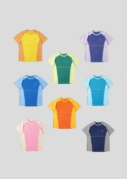 Design Uniqlo U Performance Raglan T-Shirt Blue and Gray T-Shirts - 4