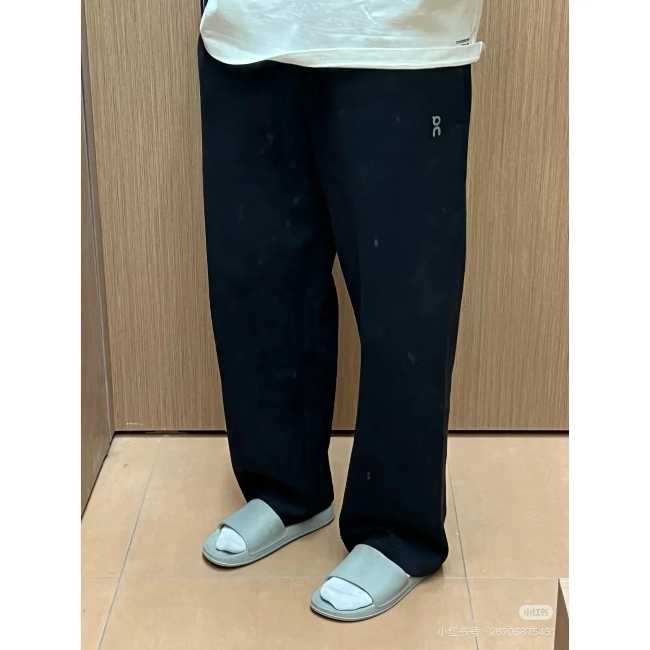 On Cloudsoft Black Fleece Joggers