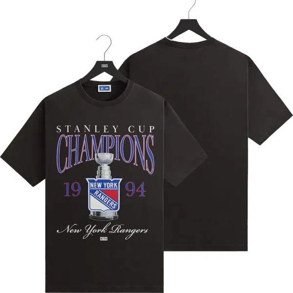 Kith x New York Rangers 1994 Stanley Cup Champions Black T-Shirt - 1