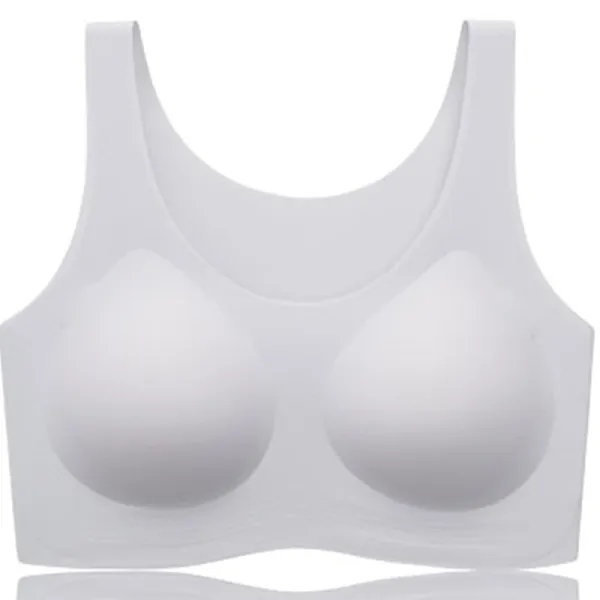 Design Seamless Molded Cup Bra White Underwear - 1