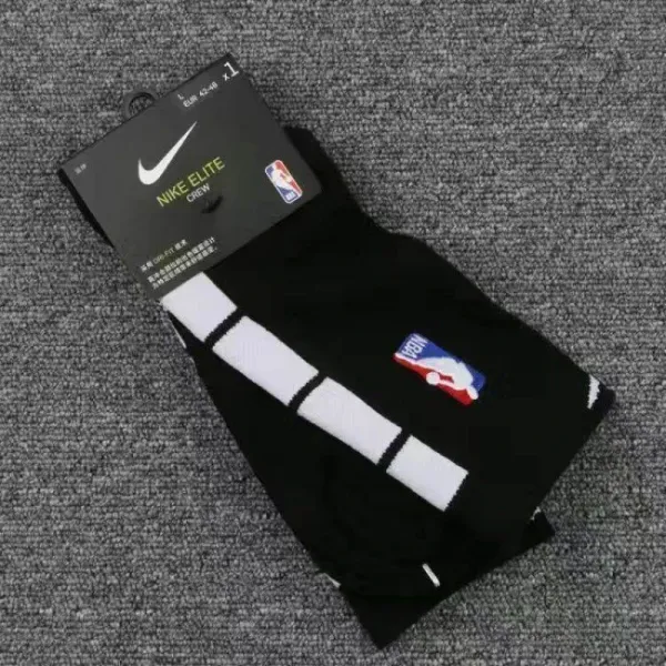 Nike Elite Crew NBA Black / White Socks - 1