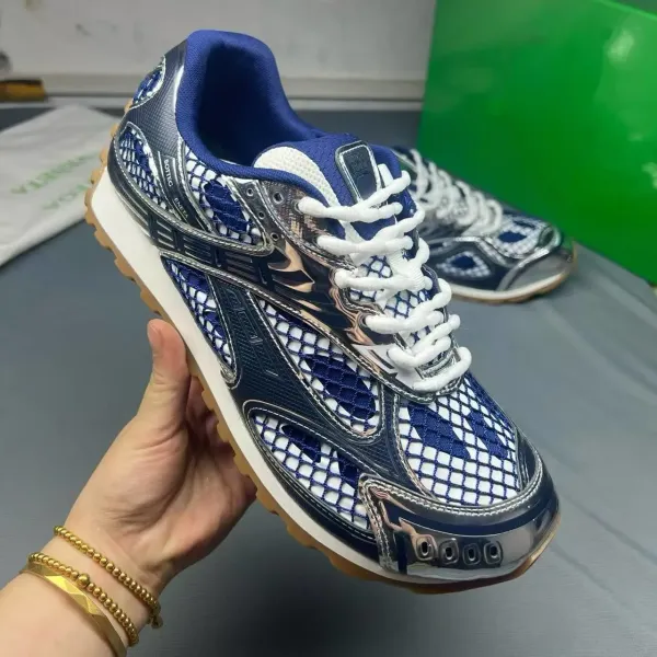 Asics Gel-Lyte III Mesh Blue White Silver Sneakers Running Shoes - 1