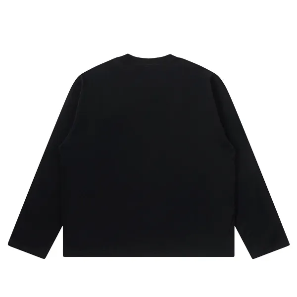 Design NOTGEXX Kanji Print Long Sleeve Tee Black T-Shirts - 25