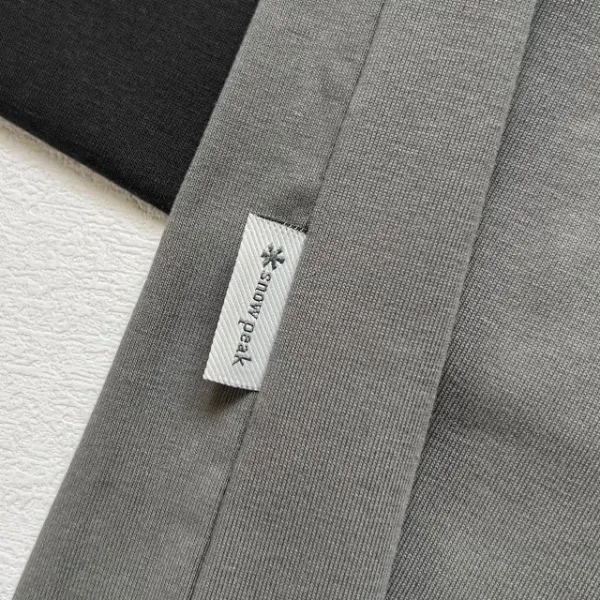Design Snow Peak Minimal Lifestyle Crew Neck T-Shirt in Gray, Black, and Beige T-Shirts - 33