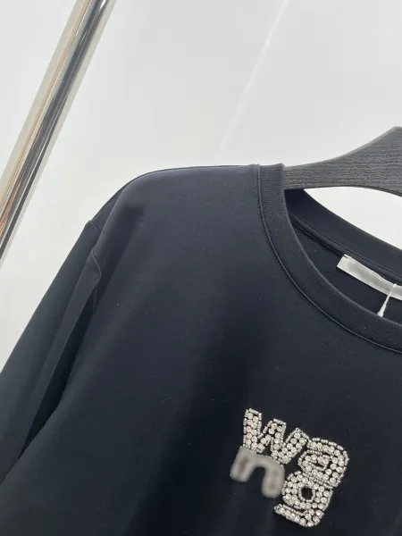 Alexander Wang Wa9 Embellished Black Long-Sleeve T-Shirt - 8