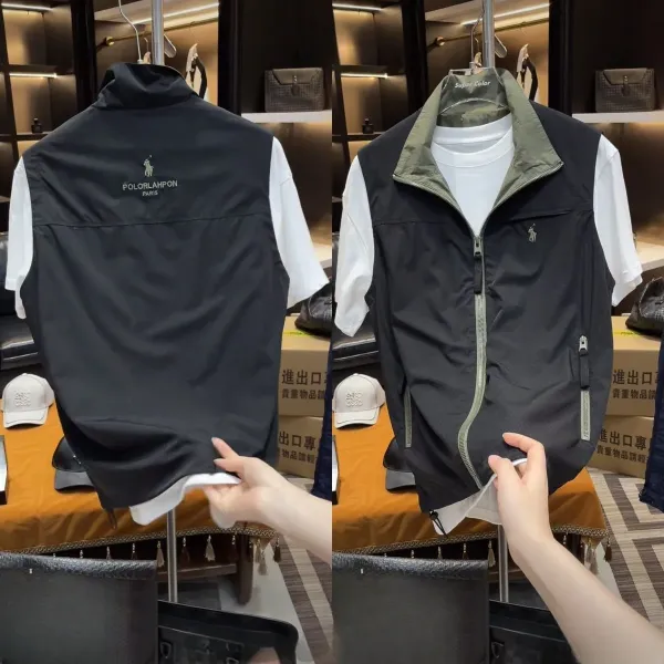 Polo Ralph Lauren Lightweight Vest Black Outerwear.vest - 4