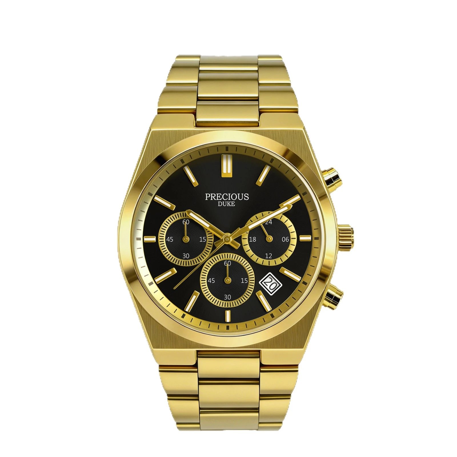 Precious Duke Chronograph Gold Luxury Business Watch