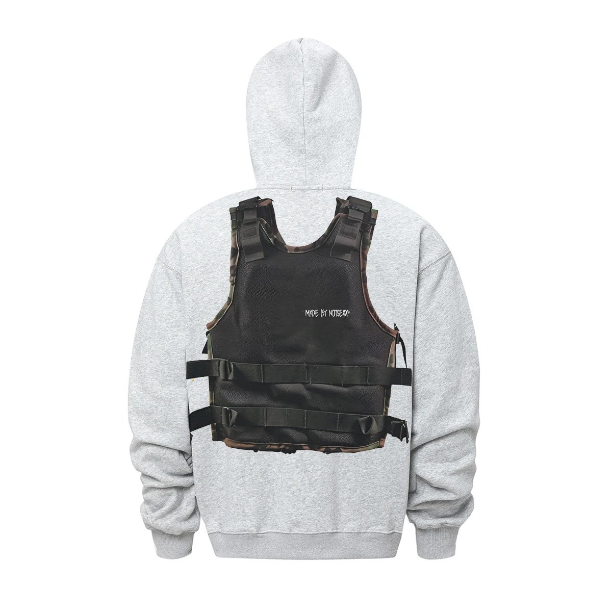 Design NTX Tactical Vest Hoodie Black Hoodie - 10