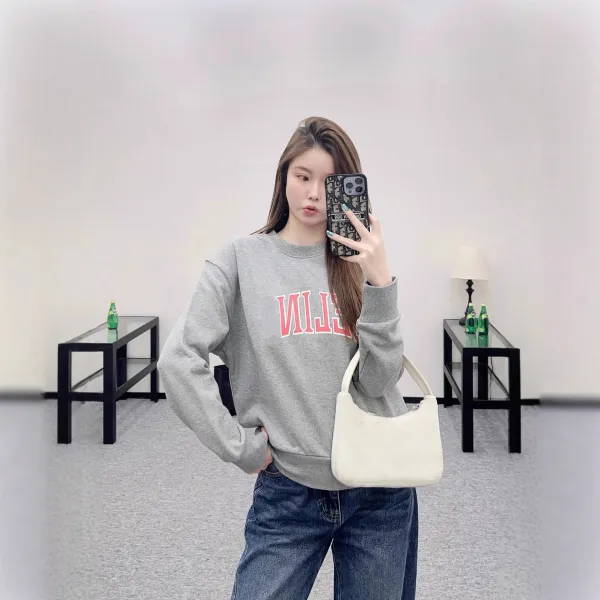 Celine Arch Logo Gray Hoodie - 6