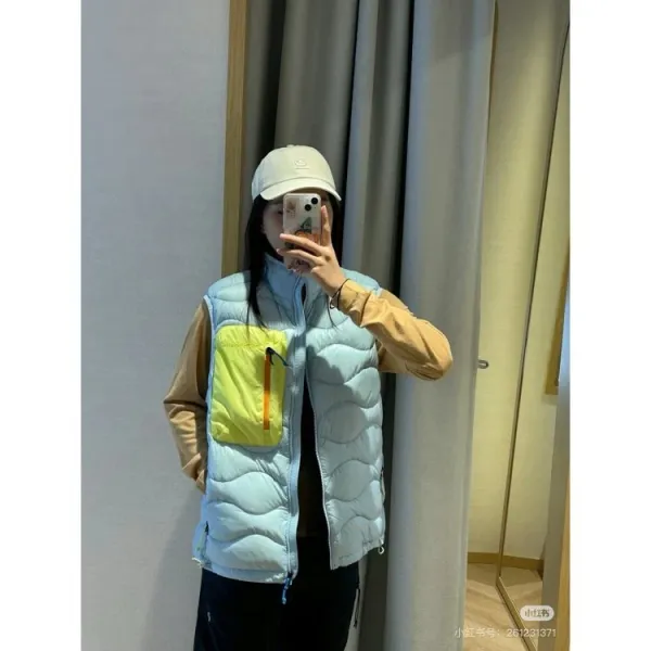 Arc'teryx Helium Down Collection Vest Light Blue with Lime Pocket Outerwear.vest - 9