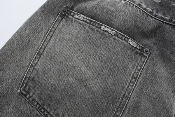 Design Madness Pleated Denim Shorts Blue Shorts - 27