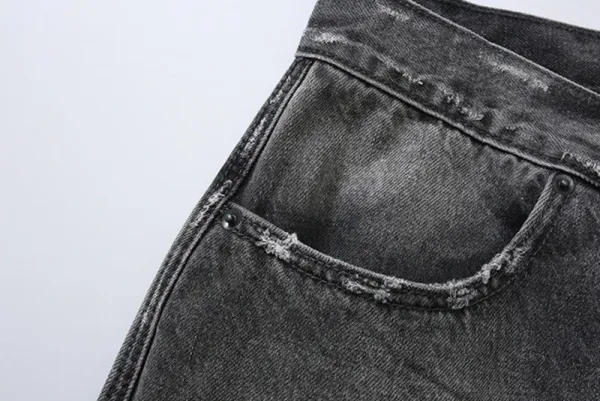 Design Madness Pleated Denim Shorts Blue Shorts - 30