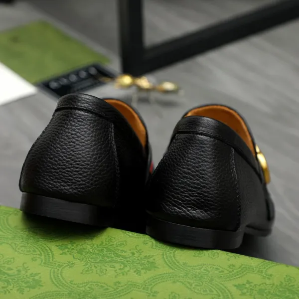 Gucci Horsebit Loafer Black Leather Loafers - 8