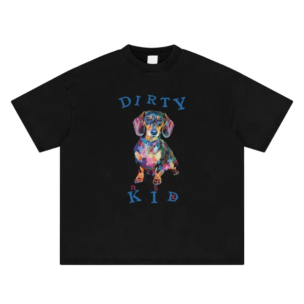 Design NOTSEXX Dirty Kid Multicolor Dachshund Long-Sleeve T-Shirt T-Shirts - 18