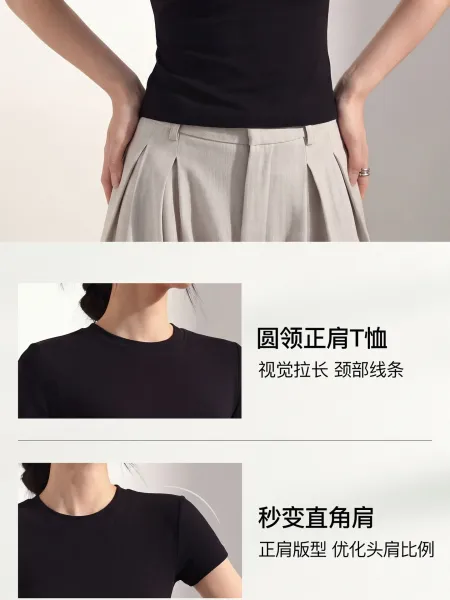 Design Nanlan Apparel 0 Polyester Regular Fit T-Shirt Gray T-Shirts - 20