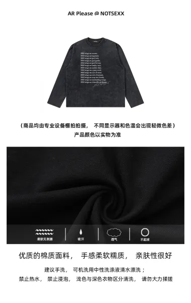 Design NOTSEXx 2025 Manifesto Long Sleeve T-Shirt White T-Shirts - 4