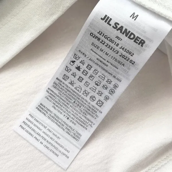 Jil Sander Logo Print Oversized T-Shirt Navy - 35