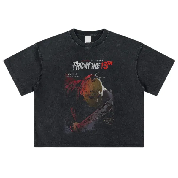 Design Friday the 13th Horror Graphic T-Shirt - 13