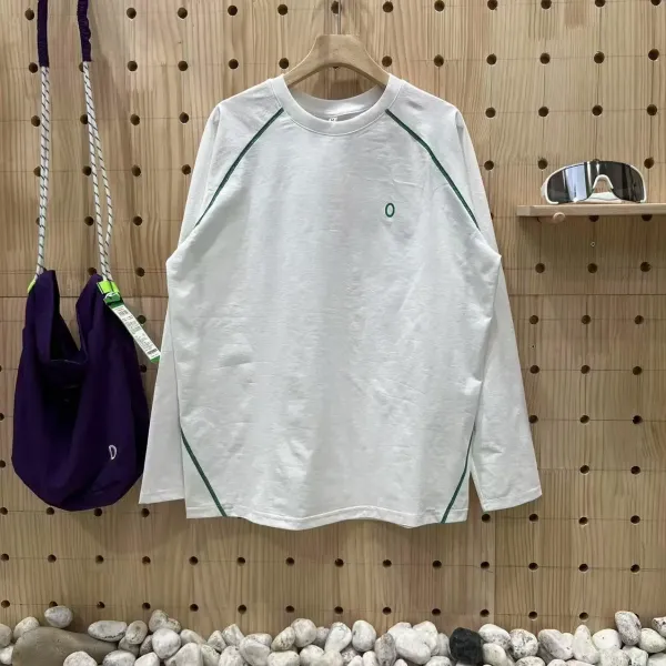 Design O Collection Base Layer Long Sleeve Navy with Green Stitching Base Layer - 7