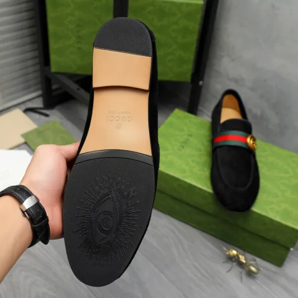 Gucci Horsebit Loafer Brown Suede Loafers - 6