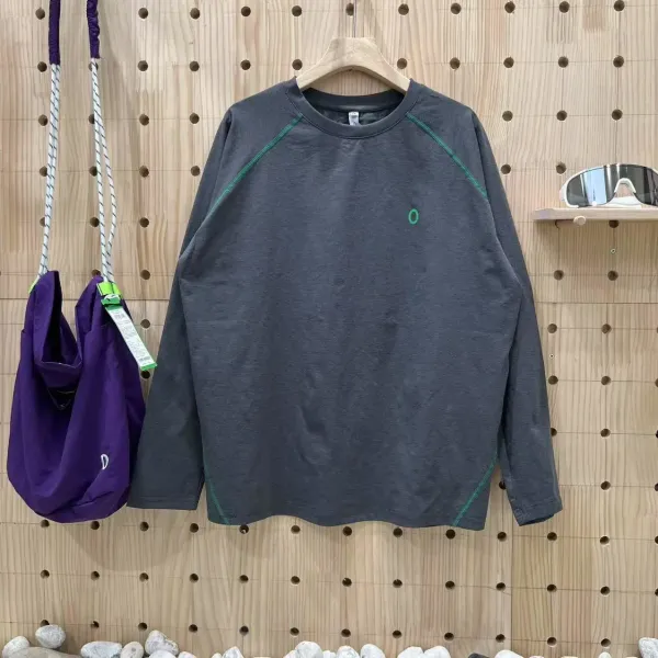 Design O Collection Base Layer Long Sleeve Navy with Green Stitching Base Layer - 13