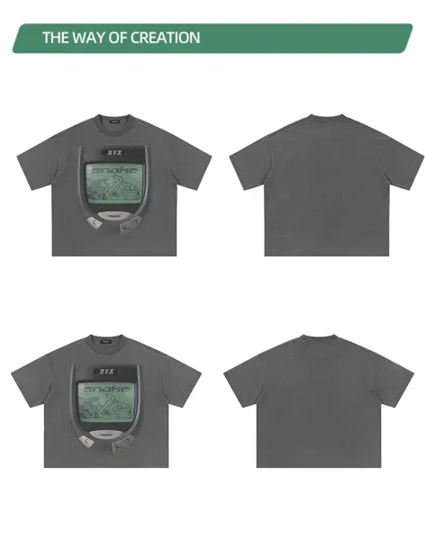 Design NOTGEXX Snake Game Long Sleeve T-Shirt Black T-Shirts - 10