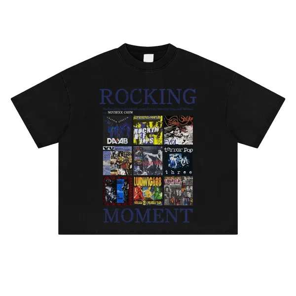Design Rocking Moment Graphic T-Shirt White - 17