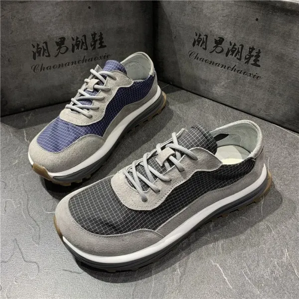 Design Chaonanchaoxie Grid Mesh Sneakers Gray Sneakers - 3