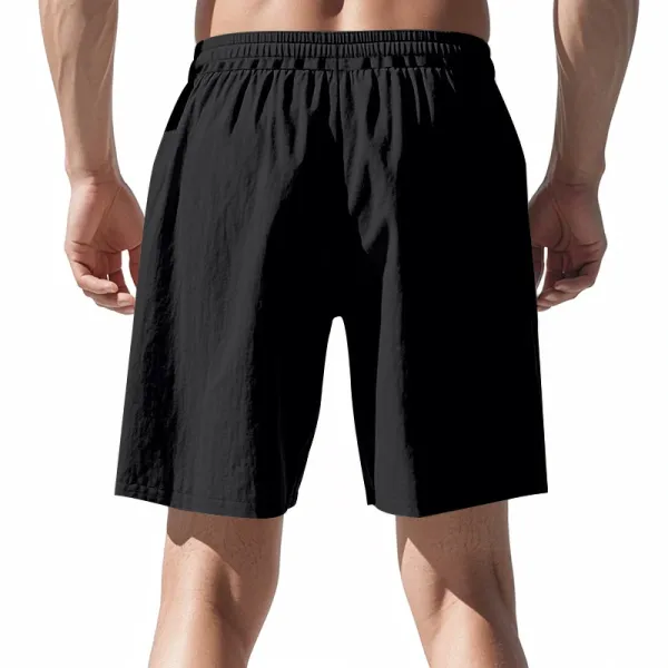 Design Drawstring Waist Shorts White - 70