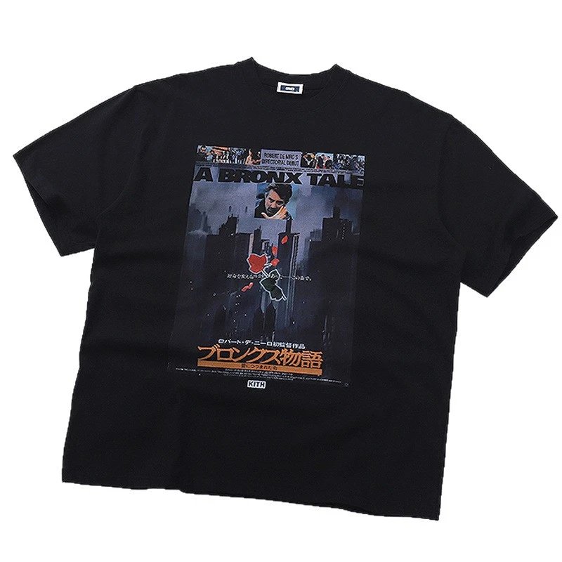 Kith Black Graphic Print Streetwear T-Shirt
