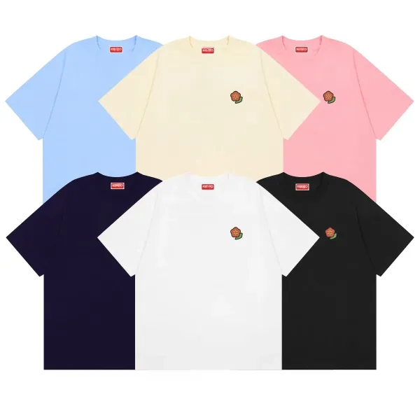 Kenzo Flower Embroidery Black T-Shirt - 4