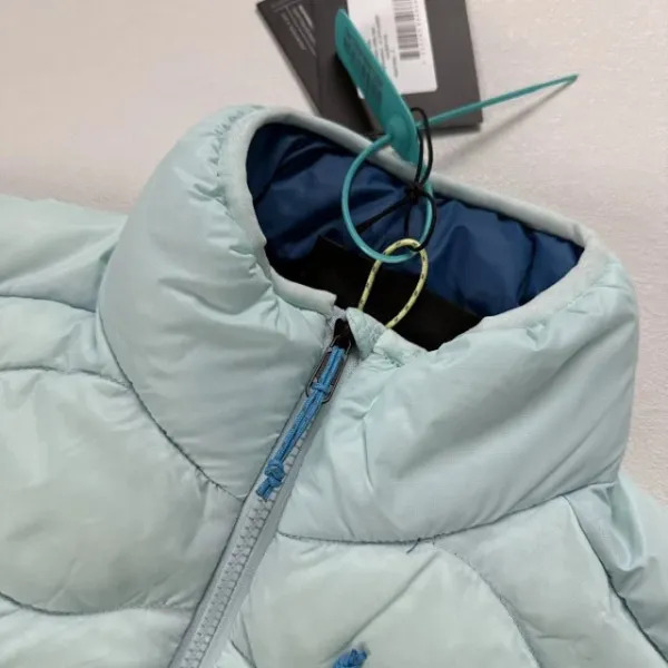 Arc'teryx Helium Down Collection Vest Light Blue with Lime Pocket Outerwear.vest - 16