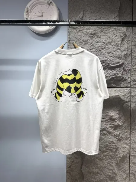 Dior x KAWS Tiger Print Red T-Shirt - 7